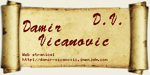 Damir Vicanović vizit kartica
